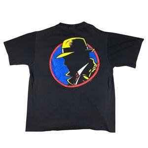 Vintage 80s 90s Dick Tracey Promo Disney License Single Stitch T-Shirt XL